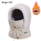 Cold Weather Thermal Balaclava Scarf Winter Windproof Hood Hat Plush Neck Warmer Ski Face Mask for Outdoor Activities