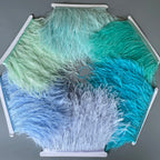 Ostrich Feathers Trim 13-18CM 5-7inch Feather Plumes Ribbon Selvage For DIY Wedding Dress Decoration Crafts Accessories