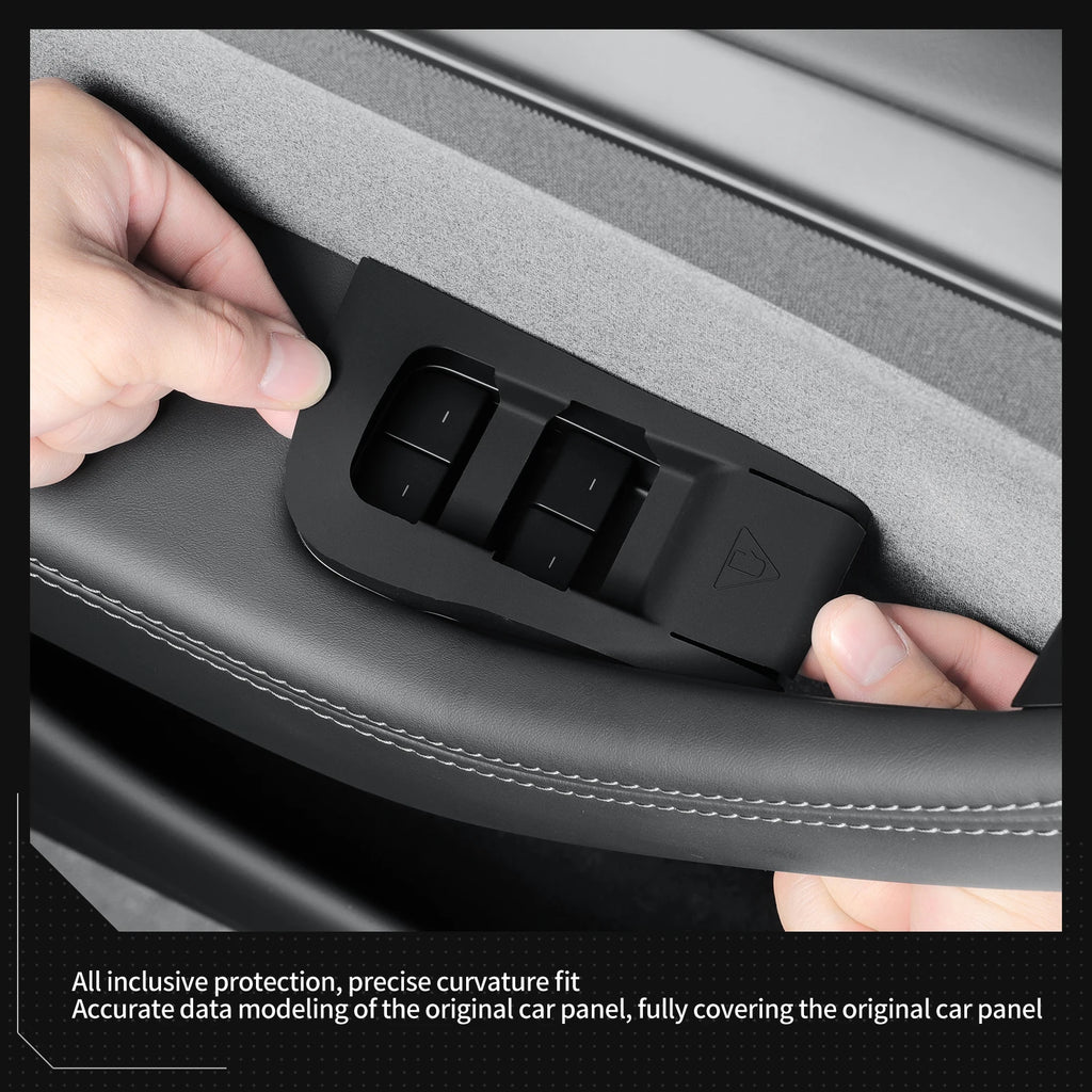 for Tesla Model Y Launch 2025 2026 Juniper only fit Left Rudder Car Glass Lift Switch Panel Door Armrest Lift Control Trim Cover