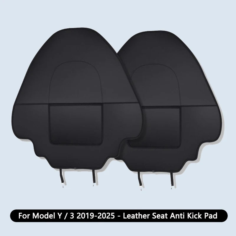 Car Seat Back Anti-Kick Pad Protector, Leather Full Surround, Pair Full Seat Pad