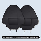 Car Seat Back Anti-Kick Pad Protector, Leather Full Surround, Pair Full Seat Pad