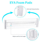 Drawer Dividers, 12 pack Adjustable Drawer Organizer, Clear Expandable Dresser Organizer for Clothes Kitchen Utensils Storage