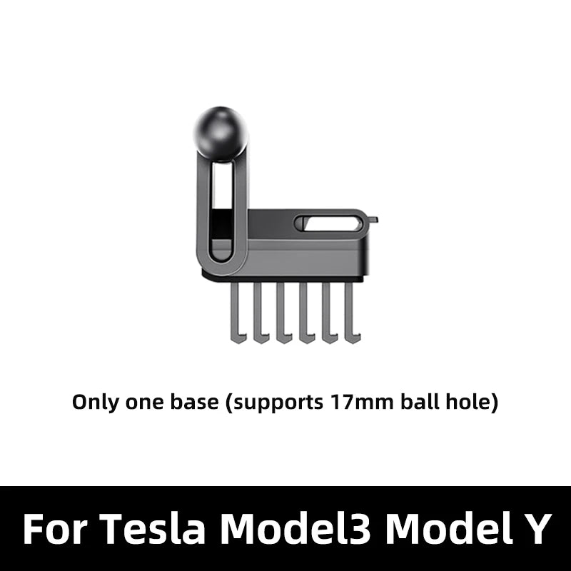 Magnetic Car Phone Mount for Tesla Model 3/Y 2023, Wireless Charger Option, 1pc