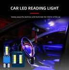 10pcs Canbus W5W 194 T10 LED Bulb 2835 Chips Blue White Auto Interior Dome Map Reading Light Width Light Auto Styling 12V Lamp