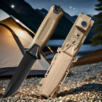 Portable Outdoor Pocket Knife, Fixed Blade Outdoor Utility Knife with High Hardness Blade, Compact Tools for Backpack, Camping
