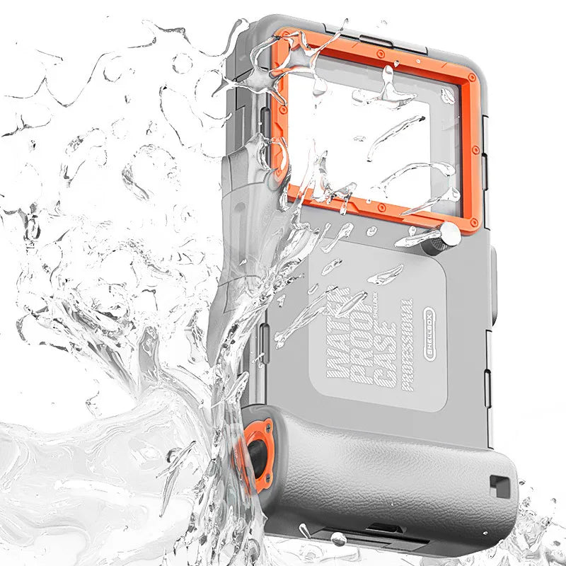 Waterproof Phone Case Holsters & 15m Diving 50ft Swimming Premium Protective Housing & Lanyard For iPhone Samsung 6.8" Phone