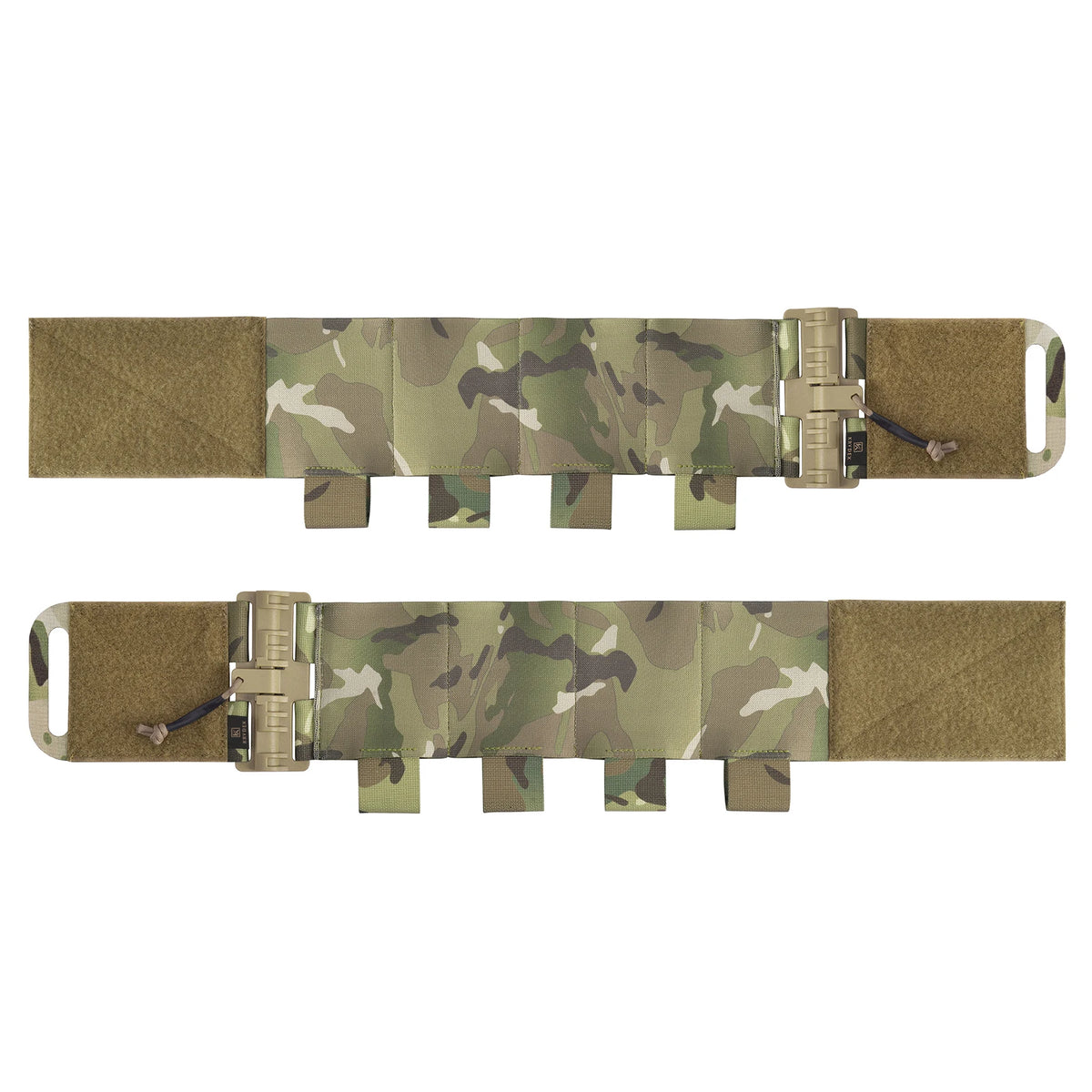 KRYDEX Tactical Elastic Cummerbund Quick Release Strap w/ 8 Mag Pouches, Black/Camo/Coyote/RG