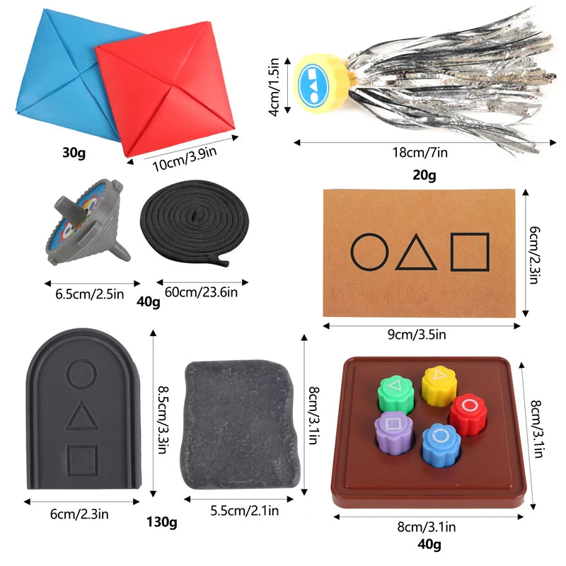 Set 3d Printing Calamari Game Dice Party Game Props Square Circle Triangle Printing Bar Games Party Props Korean Film Play Game