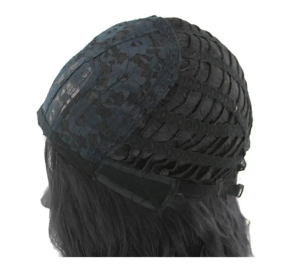 Men Short 11.81'' Black Curly Multifunction Fluffy Layered Frizzy Cosplay Heat Resistant Fibre Synthetic Wig For Men