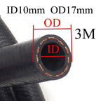 Car fuel line hose for fuel transfer, 1m or 3m length, 3-16mm ID options