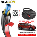 BLALION 5/16/25m Car Door Seal Strips Sticker Double Layer Weatherstrip Rubber Sound Insulation For Car Door Trunk Engine Cover