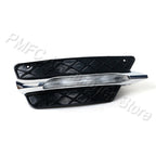 PMFC Front Bumper Grilles Molding LED Fog Light Daytime Running Light Fog Lamp For Mercedes-Benz W204 C-Class 2012 2013 2014