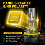 AUXITO 30000LM H15 LED Headlight Bulbs Canbus For Volkswagen VW Golf 7 6 MK3 H15 LED High Low Beam Driving Lights DRL for BMW Me
