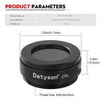 Datyson CPL 1.25" Linear Polarizing Filter for Telescope Eyepiece – Adjustable Moon & Planet Viewer #5P9864A
