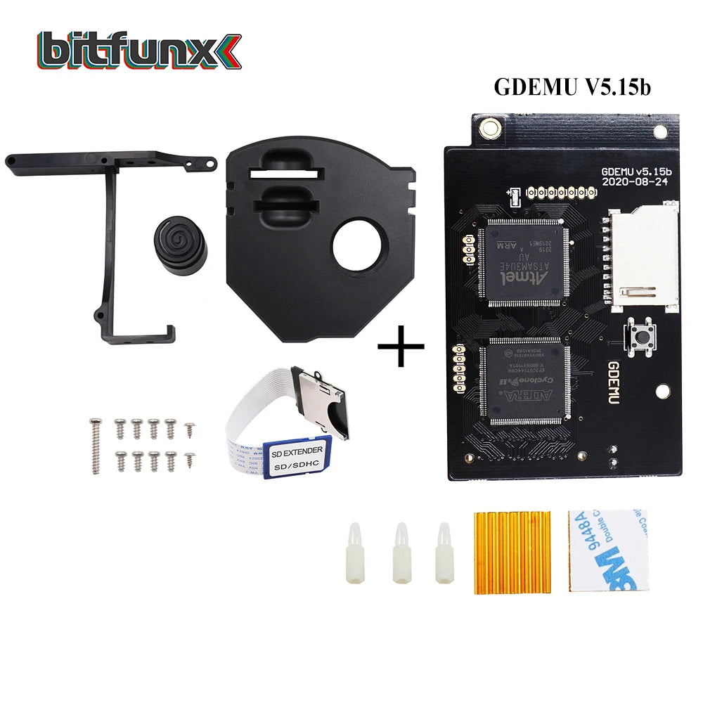 BitFunx GDEMU Mount Kit Remote SD Card Extension Cable For SEGA DC Dreamcast VA1 Game Console