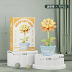 Flower Bouquet Mini Particle Building Blocks Flower Kit 3D DIY Creative Plants Micro Bricks for Home Decor Girl Gift Adults Kids