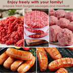 Metal Food Grinder Attachments for All KitchenAid Stand Mixers, Meat Grinder, Sausage Stuffer, (Kitchenaid Mixer Not included )