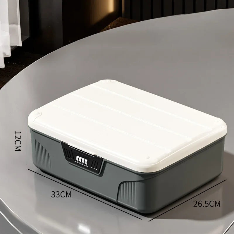 Safe Security Storage Box Passport Cash Organizer Case Household Valuables Jewelry Document Privacy Security Storage Safe Box