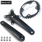 170 104BCD 64BCD MTB Bicycle Crank set Square taper Crank Mountain Bike Crankset 30T~42T Chainring For 8 9 10 11 speed chain
