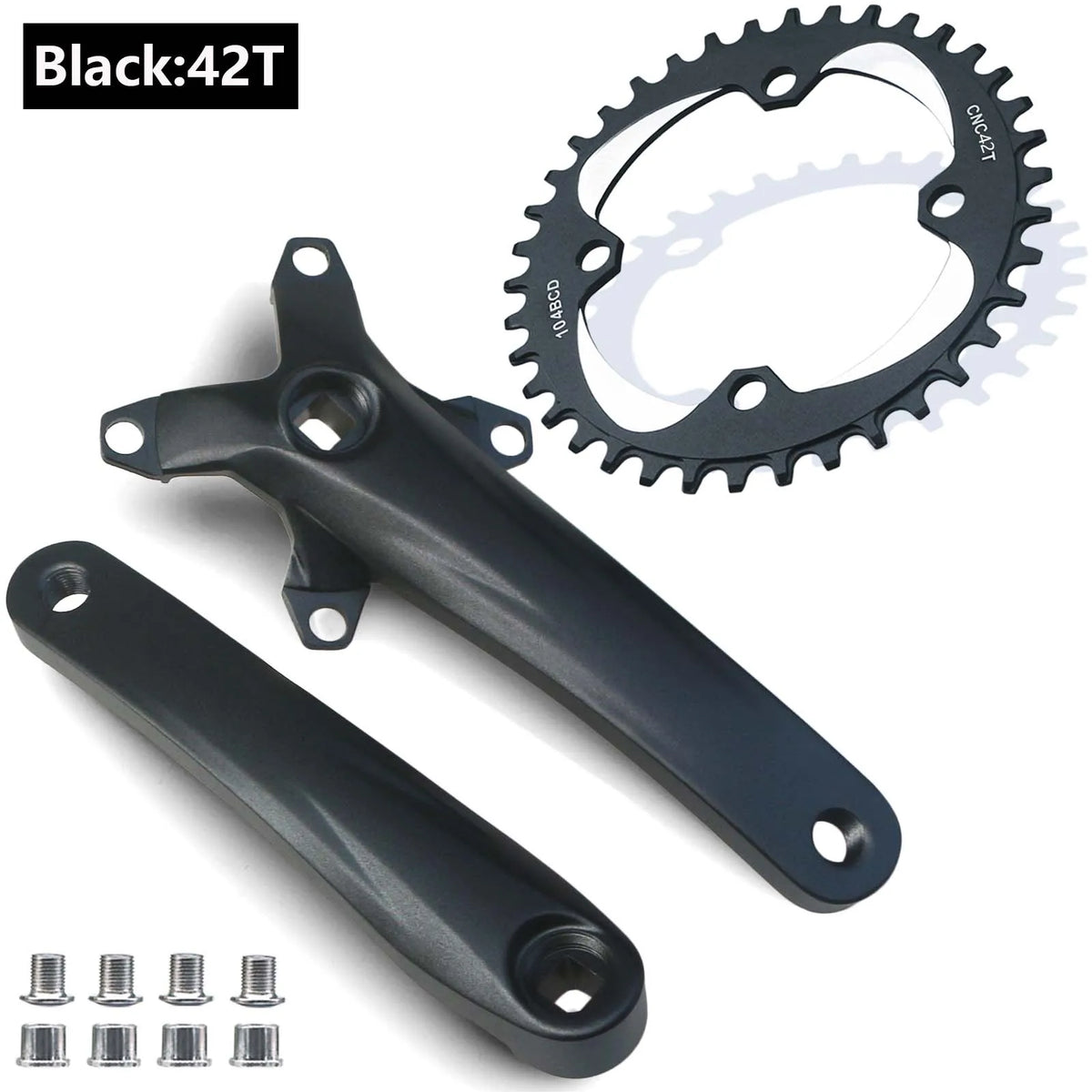 170 104BCD 64BCD MTB Bicycle Crank set Square taper Crank Mountain Bike Crankset 30T~42T Chainring For 8 9 10 11 speed chain
