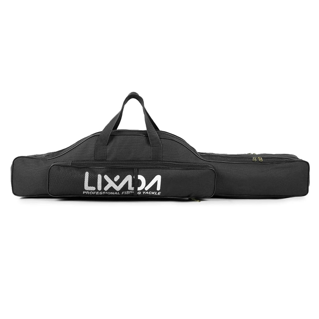 Fishing Bag Portable Folding Fishing Rod Reel Bag Fishing Pole Gear Tackle Tool Carry Case Carrier Travel Storage Bag Organizer