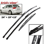 Erick's Front & Rear Wiper Blades Set for Audi A3 8P 2005-2012 24+19+13 in