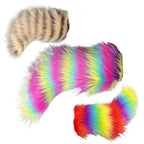Moving Furry Tail 1PC Remote Control Wagging Plush Animal Tail Car Trunk Decoration Cosplay Role Play Prop for Halloween Party