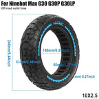 Ninebot Max G30/G30D/G30LP 10x2.5 Solid Off-Road Scooter Tire 60/70-6.5
