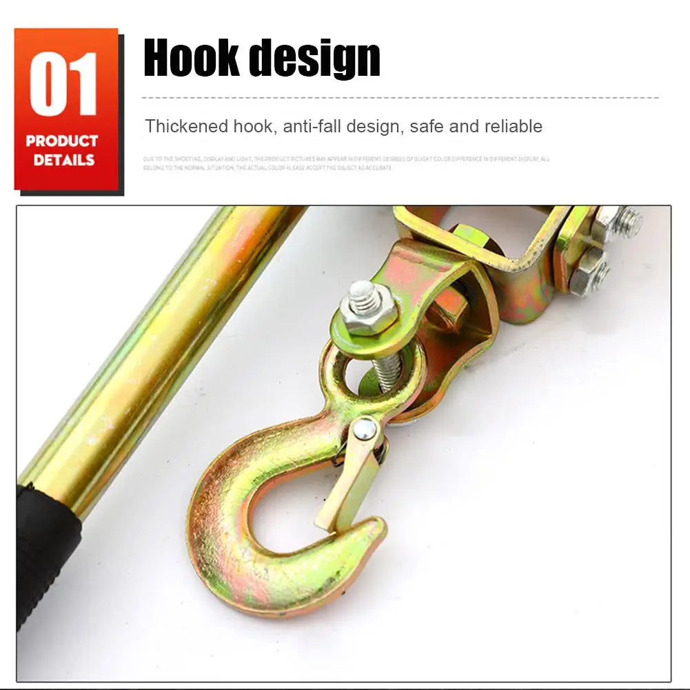 Rope Tightener Heavy Duty Cord Tightener Heavy Duty Lifting Pulley Manual Tensioner Wire Ratchet Tensioner Ratcheting Rope