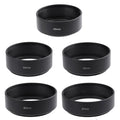 50pcs/lot  Camera Metal Standard Lens Hood 40.5mm 43mm 46mm 49mm 52mm 55mm 58mm 62mm 67mm 72mm 77mm DSLR Screwed Mount Sunshade
