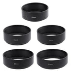 50pcs/lot  Camera Metal Standard Lens Hood 40.5mm 43mm 46mm 49mm 52mm 55mm 58mm 62mm 67mm 72mm 77mm DSLR Screwed Mount Sunshade