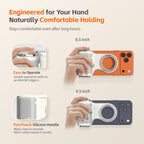 COMITOK Magnetic Phone Camera Hand Grip with Remote Control Shooting Handle Stabilizer Holder for iPhone Photography Accessories