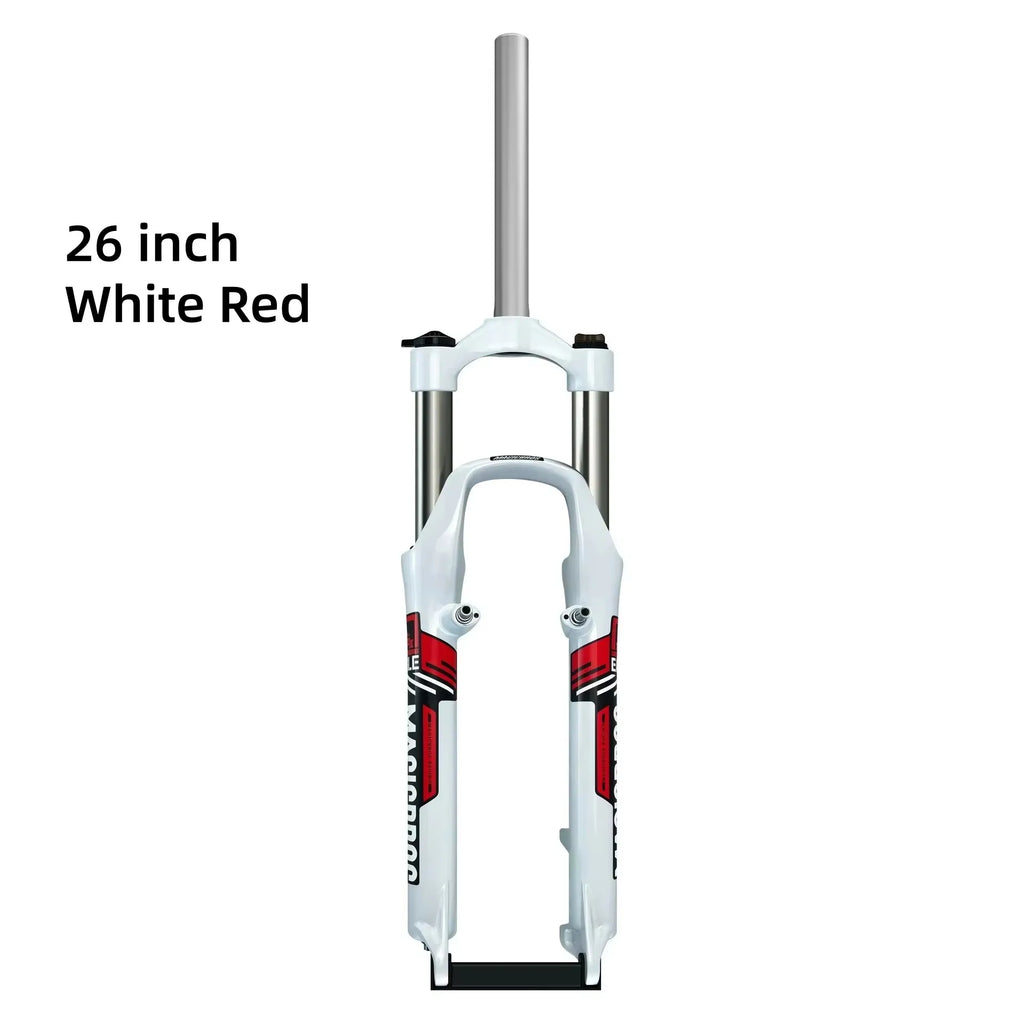 MAGICBROS 26-Inch Shock-Absorbing Front Fork for Mountain Bikes - Disc Brake & V-Brake Compatible Bicycle Front Suspension