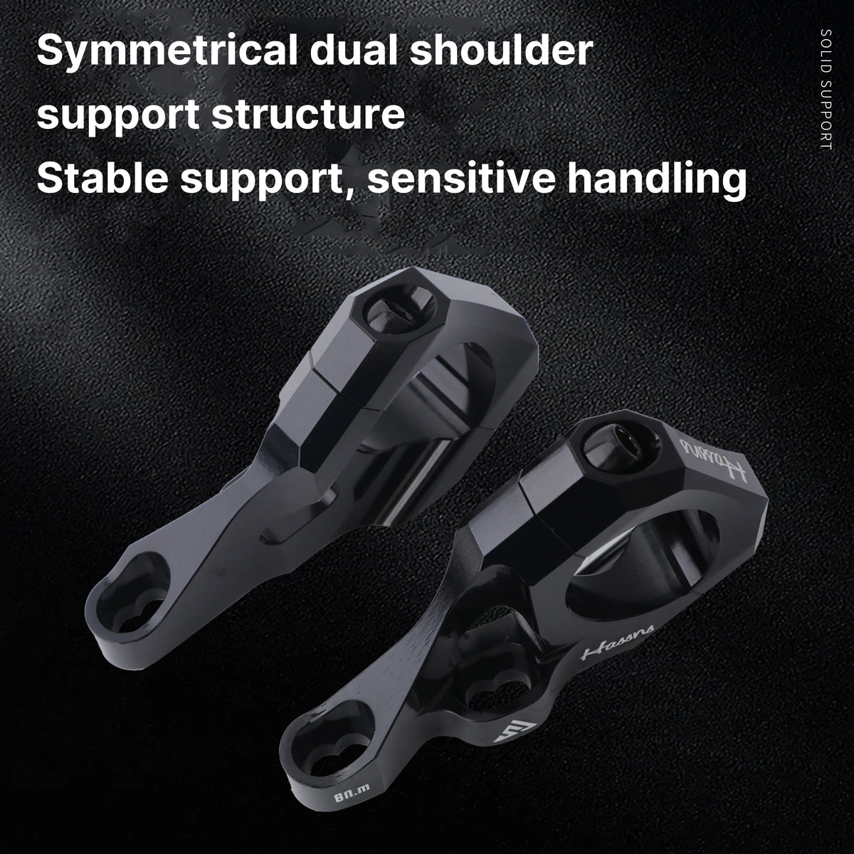 HASSNS MTB Stem DH-Specific Dual Shoulder Stem 31.8mm Bike Power DH/AM/FR Power Downhill Bicycle Rod Handlebar Table Cycling