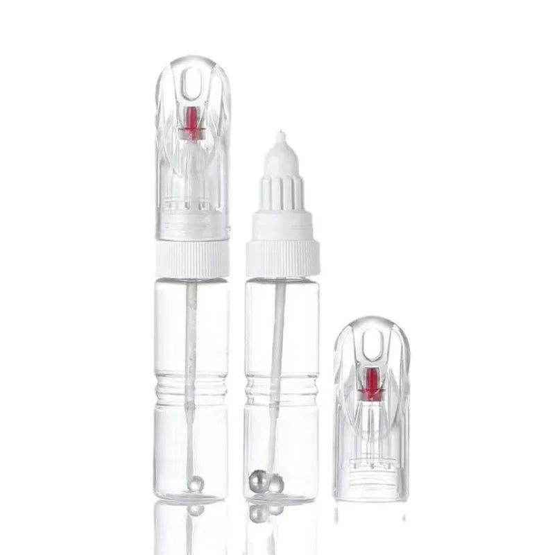 10pcs/lot paint-mending pen Dotted Pen+Drawing Pen Nail Art Tools 2 IN 1 Needle Brush Dual-use Empty Bottle Without Printing