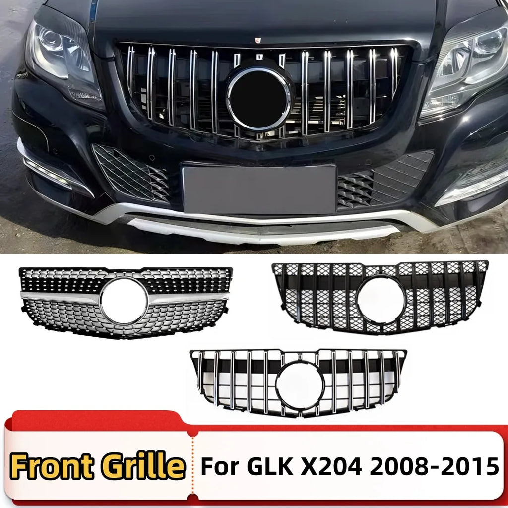 Front Bumper Grille Grill Tuning Accessories For Mercedes Benz GLK X204 GLK220 GLK250 GLK300 GLK350 2008-2015 Stars GT Style