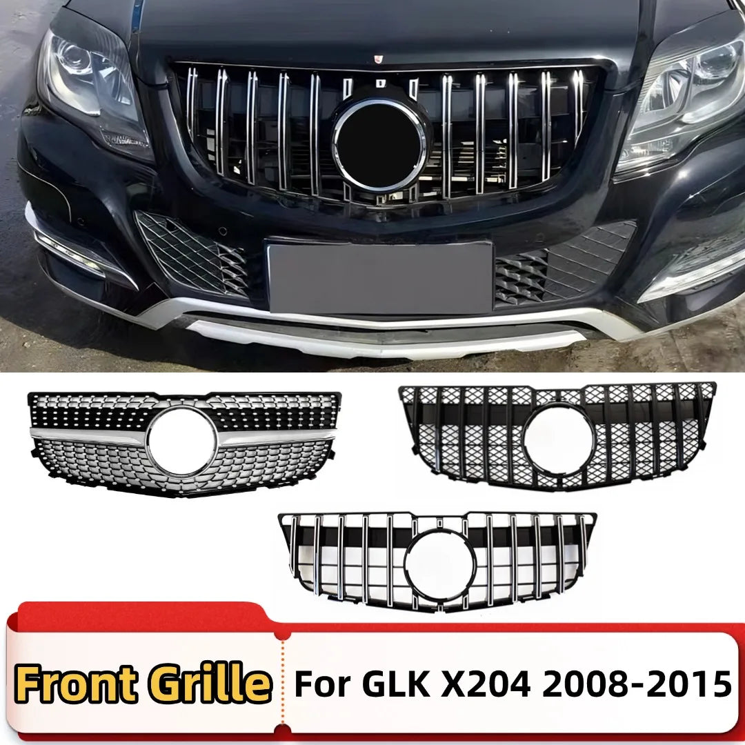 Front Bumper Grille Grill Tuning Accessories For Mercedes Benz GLK X204 GLK220 GLK250 GLK300 GLK350 2008-2015 Stars GT Style