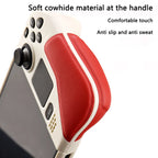 Full Protective Case for Steam Deck Cowhide wrap host Protective Soft Leather Grip Non-slip Cover hard shell bracket Accessories