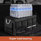 SEAMETAL Foldable Trunk Storage Box Waterproof Oxford Cloth 110L Large-Capacity Car Organizer for Camping/Fishing Easy to Carry