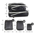 Luggage Cubes Organizer Portable Travel Storage Bag Compressible Packing Cubes Foldable Waterproof Travel Suitcase Nylon Handbag