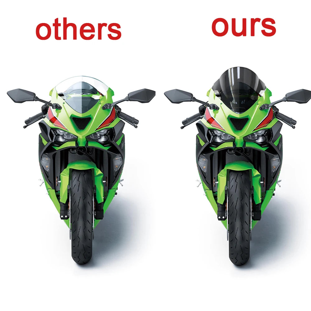 For Kawasaki ninja ZX-6R zx6r ZX6R ZX-6R 2024 2025 2026 Motorcycle Windscreen Windshield Wind Deflectors Double Shield Protector