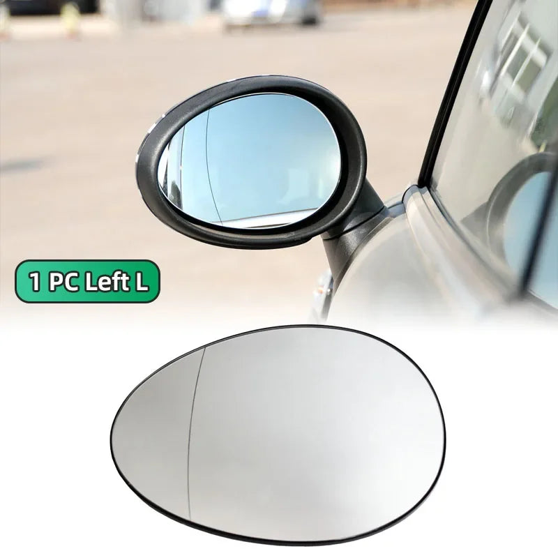 Heated side mirror glass replacement for Mini Cooper R55-R61 2007-2014, left or right 1pc