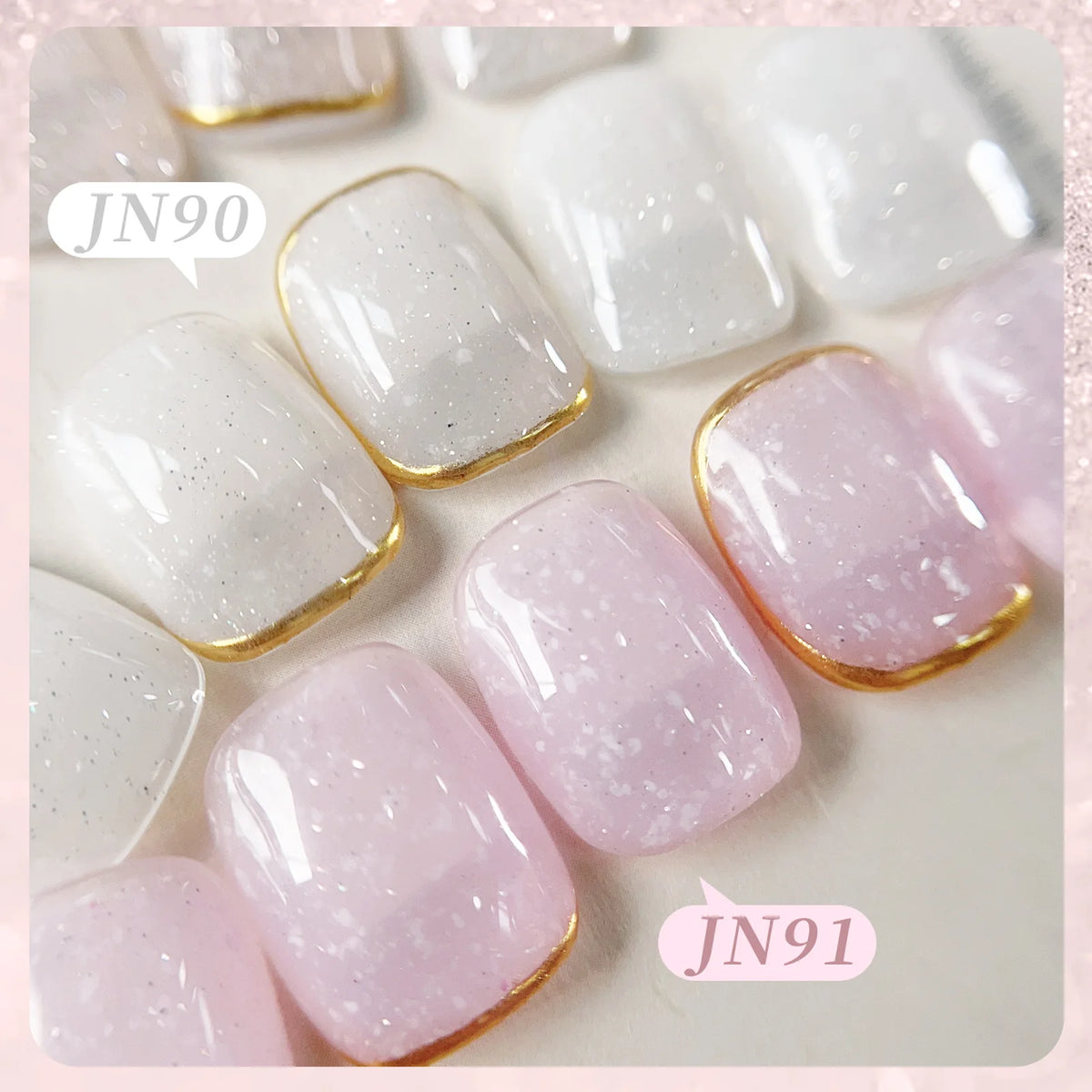 BORN PRETTY 10ml Snow Glitter Gel Nail Polish Pink Milky White Jelly Sequins  Semi Permanent Nails Art Design Varnish Manicure