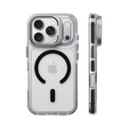 Luxury Magnetic Shockproof Clear Bumper Case for iPhone 17 Pro Max Air 16 15 14 13 12 Plus For Magsafe Lens Protect Stand Cover