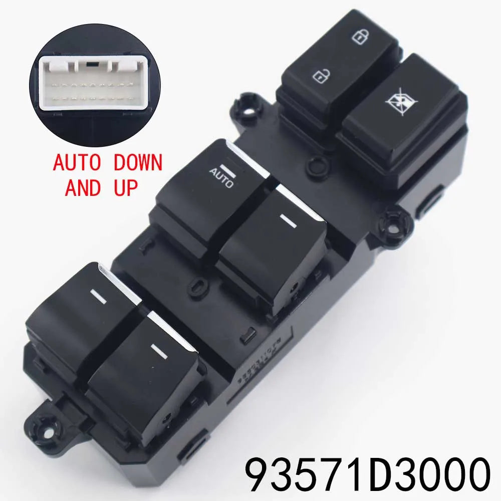 Front Left Master Power Window Switch 93571-D3050 for Hyundai Tucson 2015-2019
