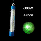 1pc 150W-300W high-power underwater fish lure light, providing large-scale underwater illumination at night to attract fish, 12V