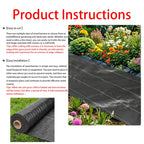 Weed film, garden landscape fabric, weed proof cloth, strong breathable plastic covering, thick and durable floor covering pad