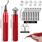 Deburring Tool Kit with 40 Extra HSS Blade Sharp Burr Removal Tool Metal Edge Deburring Hand Tool 3D Printed Edge Deburring Tool