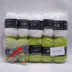 10Pcs 500g 4Ply Milk Cotton Yarn for Knitting Crochet, Wool Cotton Yarn DIY Material Pack for Hand-Knitted Sweaters, Bags, Dolls