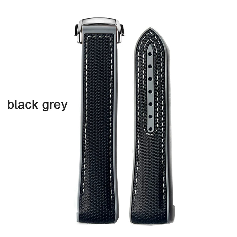 Strap for Omega X Swatch Joint MoonSwatch 20mm Curved End Silicone Rubber Band for Seamaster 300 Waterproof Sport Watch Bracelet